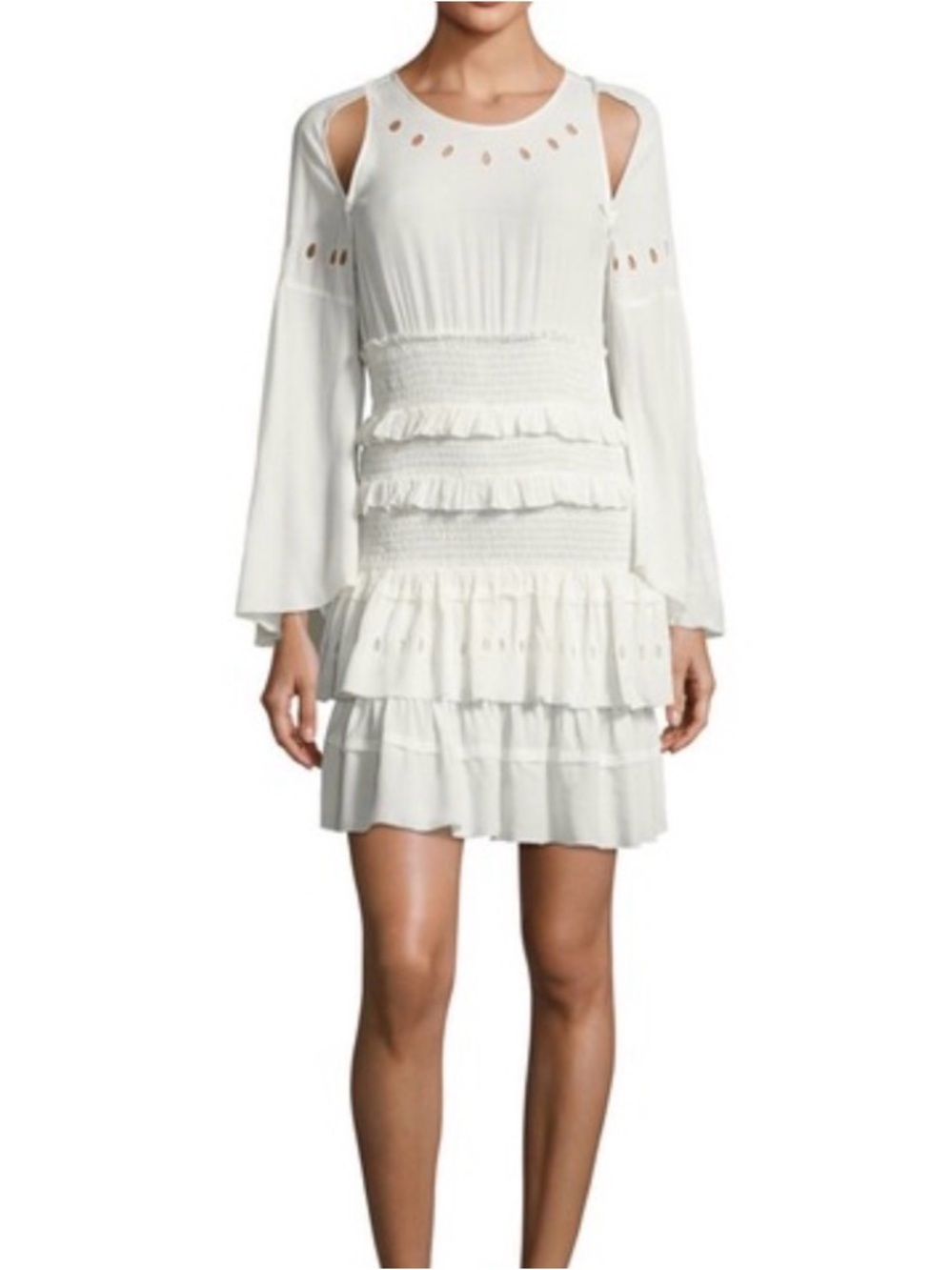 IRO White Long Sleeve Dress